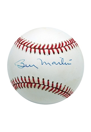 Billy Martin Single-Signed Baseball (JSA)