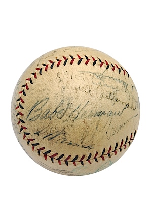 Circa 1930s HOFers & All-Stars Autographed Baseball with Wagner, Johnson, Terry, Kelley & Many Others (Full JSA LOA)