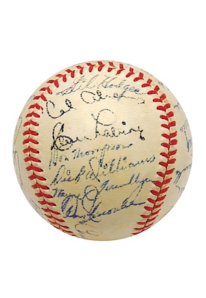 1951 Brooklyn Dodgers Team Autographed Baseball (JSA) 