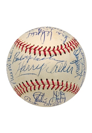 1970 Houston Astros Team Autographed Baseball (JSA)
