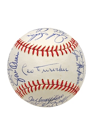 1969 Chicago Cubs Team Autographed Baseball (JSA)