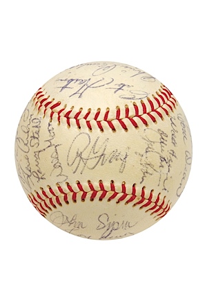 1969 San Diego Padres Inaugural Season Team Autographed Baseball (JSA)