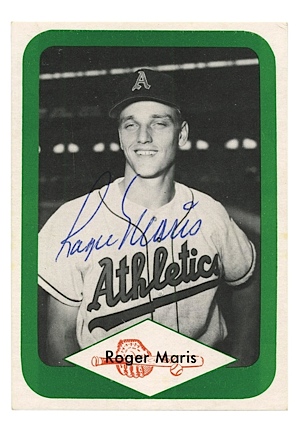 Roger Maris Autographed Baseball Card (JSA)