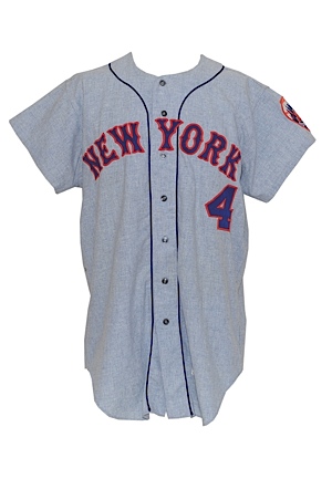 1971 NY Mets Road Flannel Jersey Made for Ron Swoboda Possibly Worn by Rusty Staub in Spring Training 1972