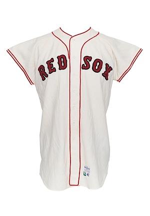 1967 Ken “Hawk” Harrelson Boston Red Sox Game-Used Home Flannel Jersey (World Series Year)