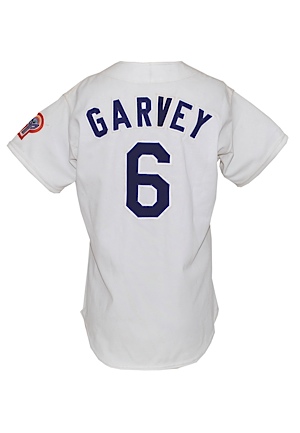 1981 Steve Garvey LA Dodgers Game-Used & Autographed Home Jersey (Championship Season) (JSA)