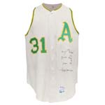 1967 Reggie Jackson Rookie Kansas City Athletics Game-Used & Autographed Home Flannel Vest (First Jersey Ever Worn) (JSA)