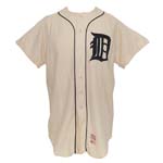 1968 Elroy Face Detroit Tigers Game-Used Home Flannel Jersey (Championship Season) (Rare)