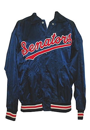 Late 1960s Washington Senators Worn Warm-Weather Jacket with 1950s, 1964 & 1967 Washington Senators Game-Used Caps (4)