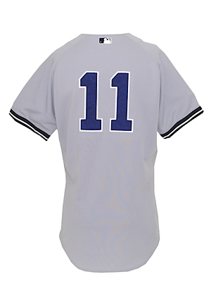 8/21/2011 Brett Gardner NY Yankees Game-Used Road Jersey (Yankees Steiner LOA) (MLB)