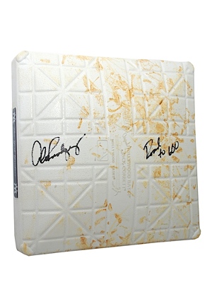 5/2/2010 Alex Rodriguez Autographed Game-Used Yankee Stadium Third Base Inscribed "Road to 600" (Yankees-Steiner) (MLB) (JSA)