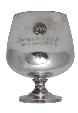 1965 Roy Campanella LA Dodgers Old Timers Day Award Chalice (Campanella Family LOA)