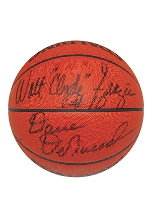 NY Knicks All-Time Greats Autographed Basketballs (2) (JSA)