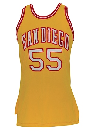 1973-74 Gene Moore ABA San Diego Conquistadors Game-Used Road Jersey (Trainer LOA)