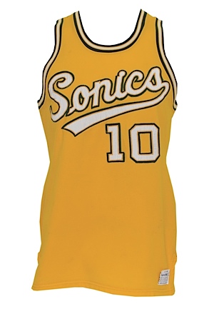 Circa 1970 Dick Snyder Seattle SuperSonics Game-Used Home Jersey (Rare Style)