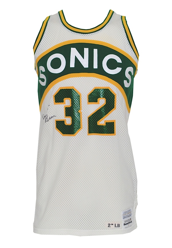 Early 1980's Downtown Freddie Brown Game Worn Seattle Supersonics, Lot  #80446