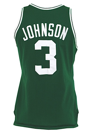 1987-88 Dennis Johnson Boston Celtics Game-Used Road Jersey