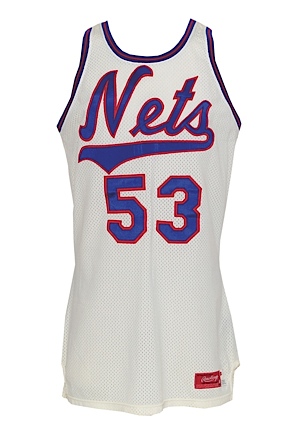 1982 Darryl Dawkins NJ Nets Game-Used Home Jersey