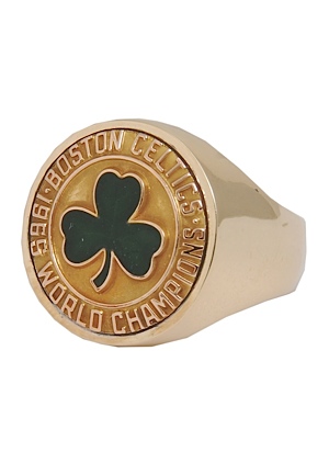 1965 Boston Celtics NBA Championship Cufflink Ring