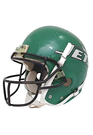 Early 1990s Chris Burkett NY Jets Game-Used Helmet