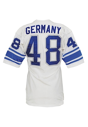 1973 Willie Germany Detroit Lions Game-Used Road Jersey