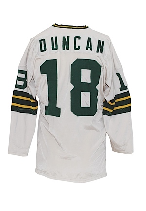 1971 Ken Duncan Green Bay Packers Game-Used Road Jersey  