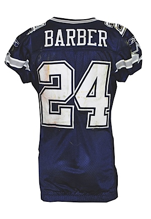 11/16/2008 Marion Barber Dallas Cowboys Game-Used Road Jersey (Steiner LOA) (Prova) (Video Match) (Unwashed)