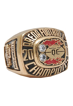2001 Thompson Quad City Steamwheelers AF2 Championship Players Ring