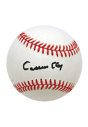 Cassius Clay Single-Signed Baseball (JSA)