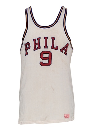 Circa 1961 Joe Graboski/Frank Radovich Philadelphia Warriors Game-Used Home Jersey 