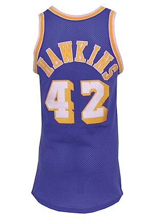 Circa 1974 Connie Hawkins Los Angeles Lakers Game-Used Road Jersey (Rare)