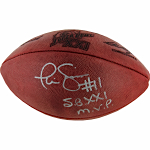 Phil Simms Autographed "SB XXI MVP" Super Bowl XXI Football (Steiner COA)