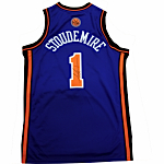 Amare Stoudemire Autographed New York Knicks Replica Swingman Blue Jersey (Autographed)