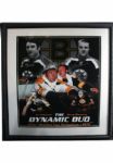 Ed Johnston and Gerry Cheevers Boston Bruins 16x20 Dynamic Duo Collage