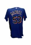 Jerry Manuel #53 2007 Game Used Spring Training Batting Practice Jersey (Steiner Sports COA)