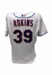 Jon Adkins #39 2007 Game Used Home White Alternate Jersey (Cool Base) (Steiner Sports COA)