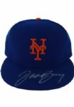 Jason Bay Signed Authentic Blue Mets Hat (MLB Auth) (Steiner Sports COA)