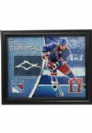Brandon Dubinsky 11x14 Matted Photo Collage with 2x2 piece of Goal Net (Steiner Sports COA)