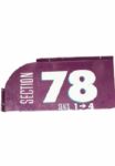 Section 78, Seats 1->4 7x14 Purple and White Sign (MSG) (Steiner Sports COA)