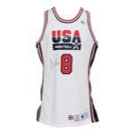 1992 Scottie Pippen USA Olympic Dream Team Game-Used & Autographed Home Uniform (2)(JSA)