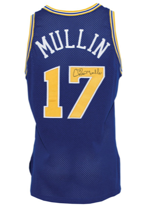 1993-94 Chris Mullin Golden State Warriors Game-Used & Autographed Road Jersey with Captain’s “C” (JSA)