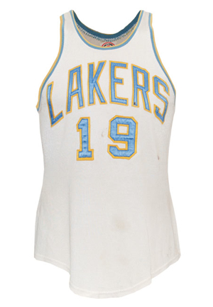 Mid 1950s Vern Mikkelsen Minneapolis Lakers Game-Used Home Jersey (Mikkelsen LOA)