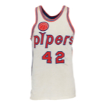 1967-68 Connie Hawkins Inaugural ABA Season Rookie Pittsburgh Pipers Game-Used Home Jersey (ROY, MVP & Championship Season)(Photomatch)(Sourced from the Trainer)