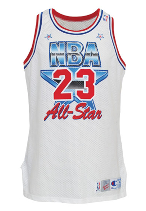 1991 Michael Jordan NBA All-Star Game-Used Eastern Conference Jersey (NBA COA Signed by David Stern)