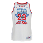 1991 Michael Jordan NBA All-Star Game-Used Eastern Conference Jersey (NBA COA Signed by David Stern)