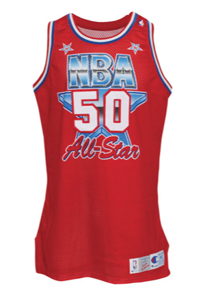 1991 David Robinson NBA All-Star Game-Used Western Conference Jersey (NBA COA Signed by David Stern)