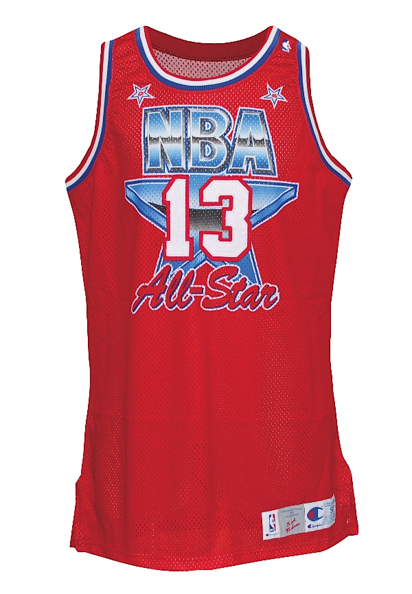 Lot Detail - 1991 Karl Malone NBA All-Star Game-Used Western Conference  Jersey (NBA COA Signed by David Stern)