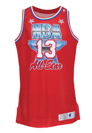 1991 Karl Malone NBA All-Star Game-Used Western Conference Jersey (NBA COA Signed by David Stern)