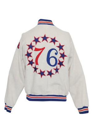 1967-68 Hal Greer Philadelphia 76ers Worn Fleece Home Warm-Up Jacket