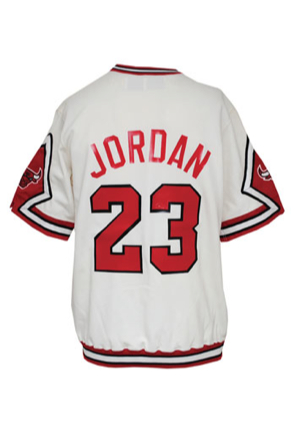 1987-88 Michael Jordan Chicago Bulls Worn Home Shooting Shirt